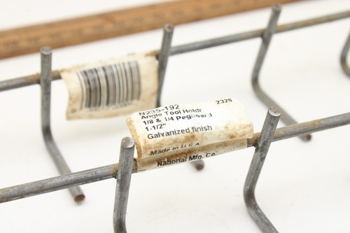 Lote de 2 portaherramientas angular soporte tablero clavijas fabricación nacional - Imagen 2 de 6