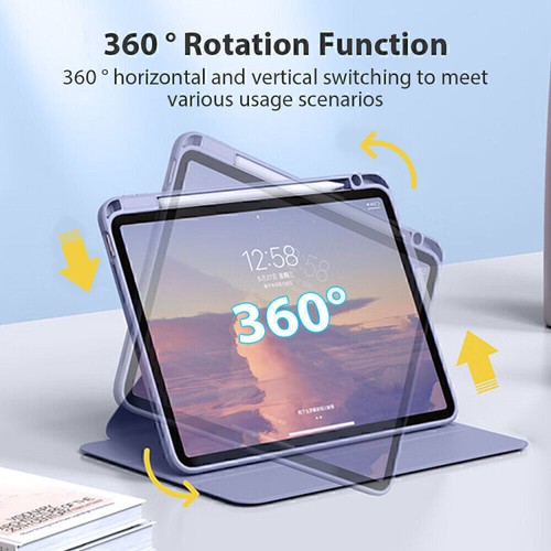 Smart Cover Für iPad 10 9 8 7th Air 6 5 Pro 11 360° Schutzhülle Tasche Case Etui - Bild 11 von 40
