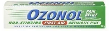 Canadian Ozonol Non-Stinging First-Aid Ointment Antibiotic Plus 30g -LONG EXPIRY