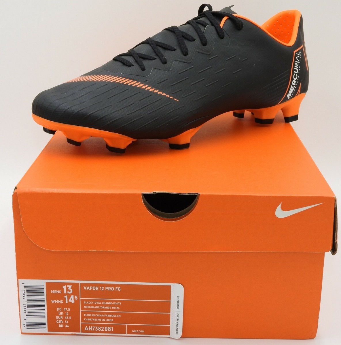 Nike mercurial vapor xii elite black orange online