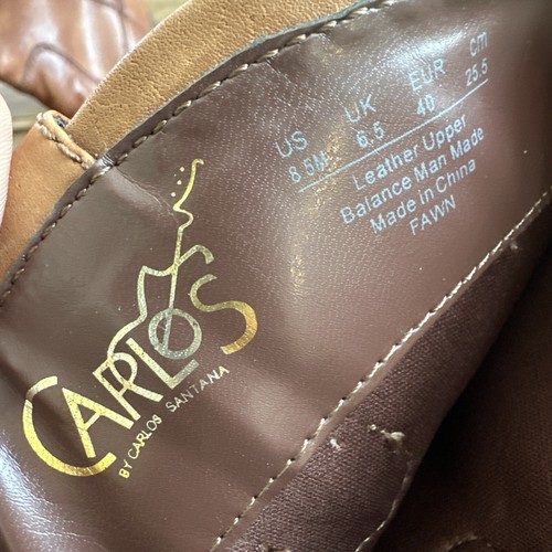 Carlos Santana 8,5 Reitstiefel braun Leder hoch abgenutzt hoch Damen " - Bild 7 von 9