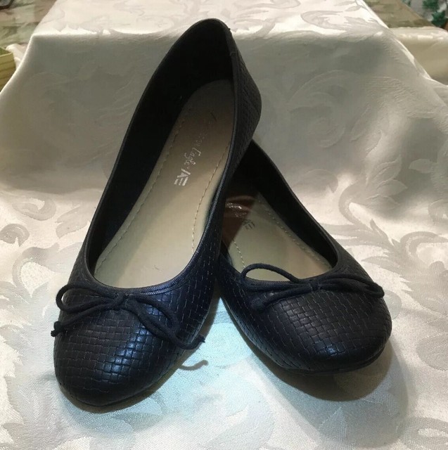 American Eagle Women's Ballet Flats Black Size 9.5 Super cute! Look! eBay