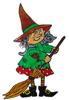Ventana Imagen Window color imagen Halloween bruja (373 ...