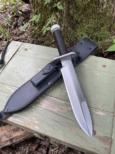 CUSTOM HANDMADE D2 TOOL STEEL HUNTING BOWIE KNIFE COMMANDO KNIFE SURVIVAL KNIFE - Picture 4 of 8