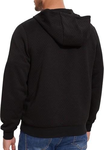 Men's Hoodie Sweatshirt Long Sleeve Casual Pullover Waffle Fashion Hooded Sweats - Picture 3 of 12