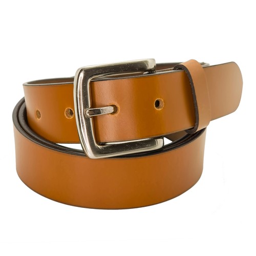 New Genuine Full Grain Leather Belt Mens Jeans Premium Quality - 35mm Plain - Picture 24 of 30