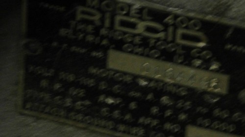 Ridgid 400 Electric Pipe Threader Machine, Tested/Works, No legs, L.Pickup/Ships - Picture 7 of 8