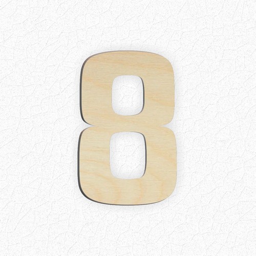 5cm (50mm) High Wooden Laser Cut Uppercase Letters and Numbers, 3mm, 6mm, 9mm - Picture 36 of 39
