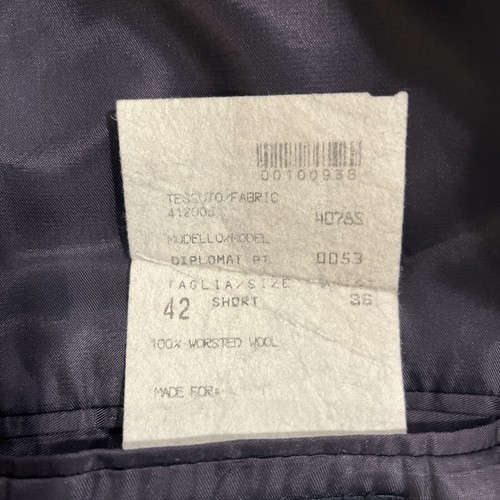 Giacca blazer doppiopetto uomo Burberry lusso lana navy taglia 42S - Foto 12 di 13