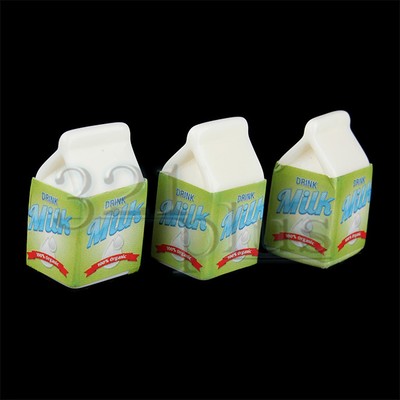 DOLLHOUSE Miniature SIZE MILK Carton Box