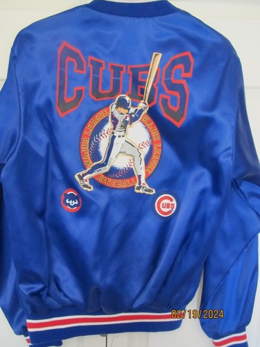 vintage cubs windbreaker jacket youth XL/18 by bases loaded - Picture 2 of 8