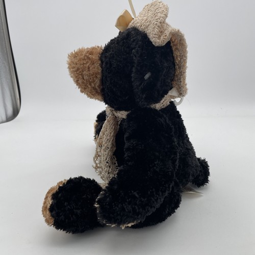 Dan Dee Collectors Choice Schwarzbär seltenes Outfit mit Schal und Fedora Mütze  - Bild 2 von 8