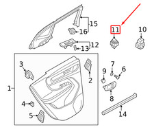 Neu VOLVO XC40 Hintertürverriegelungsschalter 31456158 Original
