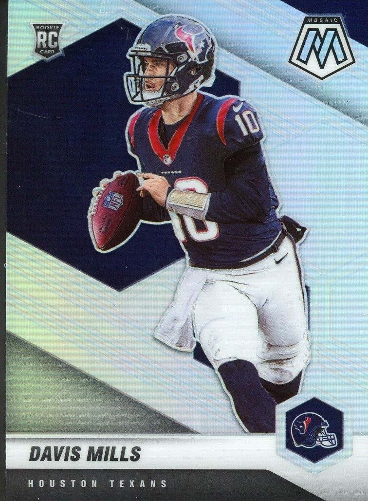 DAVIS MILLS 2021 Panini Mosaic Silver Variation Rookie Card RC #322-V