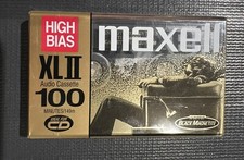 Maxell High-Bias XLII 100 Minute IEC Type II High Audio Cassette Tape NEW Sealed