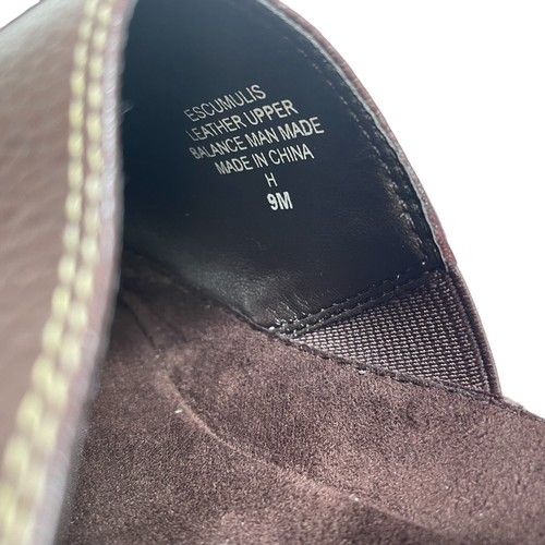 NWB Easy Spirit Anti Gravity Leather Sandals Womens 9M Brown Open Toe Wedge Mule - Picture 9 of 10