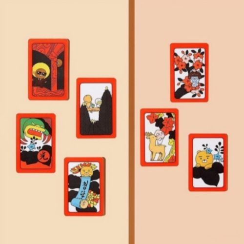 Kakao Friends koreanisches traditionelles Hwatu Go-Stop Kartenspiel (Ryan, Apeach) - Bild 4 von 9