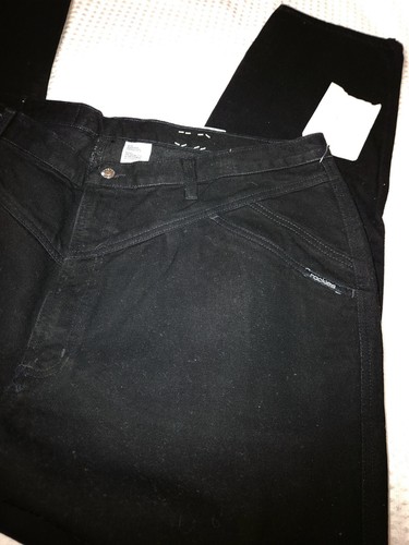 Y2K Rocky Mountain Jeans Womens USA Black High Rise NWT Deadstock Sz 24 Plus - Picture 3 of 18