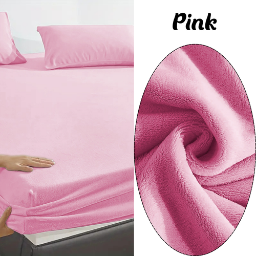 TEDDY FLEECE FITTED SHEET THERMAL WARM BEDDING SINGLE DOUBLE KING SUPER KING - Picture 17 of 44