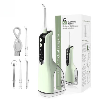 Teeth Oral Irrigator Intelligent Jet Water Flosser Whiten USB Rechargeable 330ml