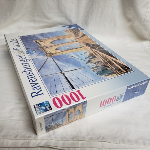 NEW 2014 Ravensburger 1000 Piece Jigsaw Puzzle New York Brooklyn Bridge SEALED - Picture 6 of 7