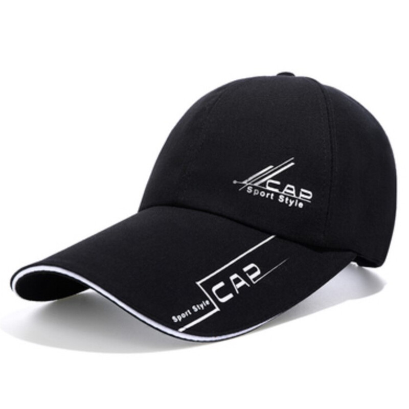 Men Baseball Caps Long Visor Brim Shade Snapback Sun Hat Sunshade Cap