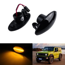 2x Schwarz LED Seitenblinker Blinkleuchte für 2005-2014 Suzuki Grand Vitara JT