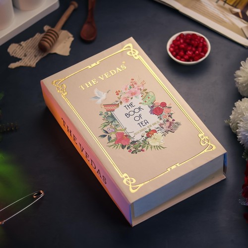 The Veden Book Of Tea Geschenkset | verschiedene Teebeutel Geschenkbox | 12 exotische Kräuter...