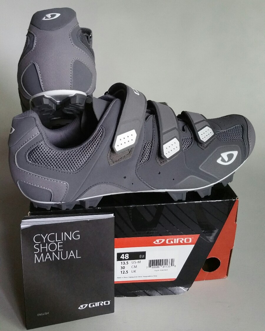 Giro Carbide Cycling Cleat Shoes Lead White Gray Men s Sz 13.5 US EU 48 NEW eBay