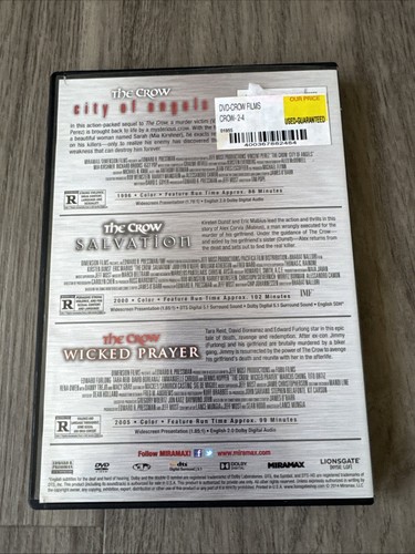 The Crow: City of Angels / Salvation / Wicked Prayer (DVD) Triple Feature - Picture 2 of 4