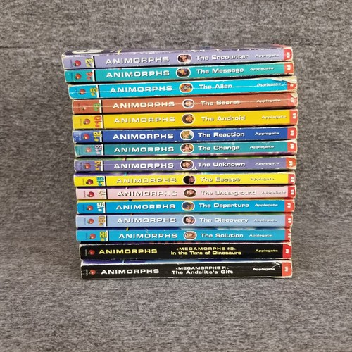 Lot Of 15 | 13-Animorphs by K.A. Applegate + 2-Megamorphs PB Chapter Book Series