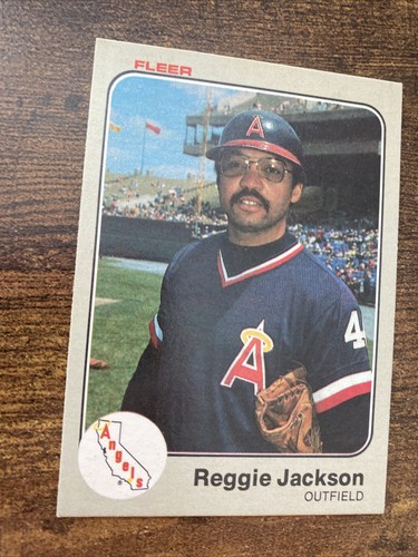 1983 Fleer - #93 Reggie Jackson - Picture 3 of 4