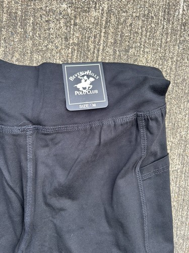 Beverly Hills Black Polo Club Women's Stretch Workout/Jogging Pants -NWT - Picture 2 of 4