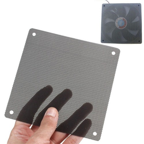 5PCS 120mm Cuttable Black PVC PC Fan Dust Filter Dustproof Case Computer M&I4