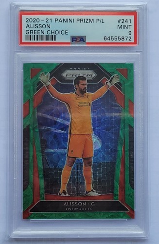 2020-21 Panini Prizm Premier League Base Prizms Choice Green /9 - Graded - Picture 8 of 11
