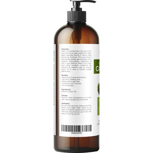 Velona USDA Certified Organic Castor Oil 2 Fl Oz - 1 Gallon Eyelashes Eyebrows - Picture 10 of 71