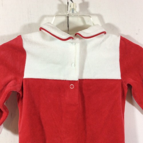 Janie and Jack Newborn FIRST CHRISTMAS One Piece 0-3 Months Red Velour Bodysuit - Picture 10 of 12