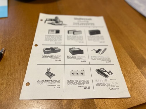 Wollensak Accessories and #4350 Pages  (2) - Picture 1 of 4