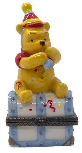 Disney Winnie The Pooh Trinket Box January Birthday Gift Celebration - Picture 1 of 11