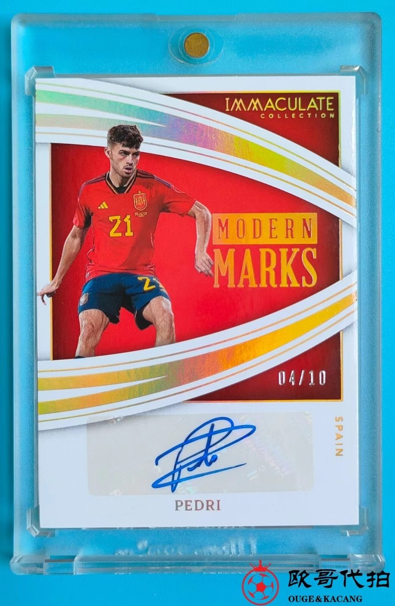 2022-23 Immaculate Spain Pedri MODERN MARKS Auto 4/10 | eBay