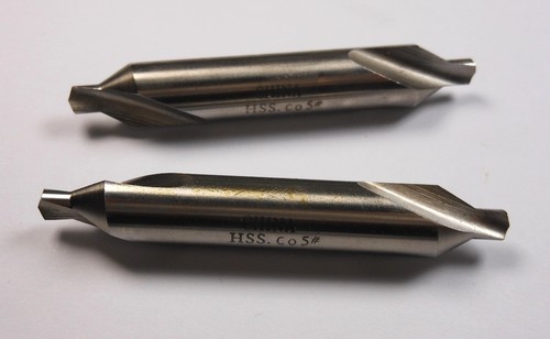 Cobalt Combo Drill/Countersinks #5 60° 2-3/4" OAL (2 Pcs)