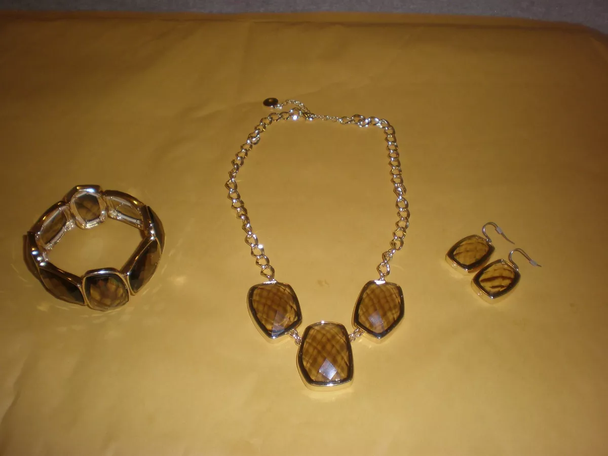DANA BUCHMAN NEW JEWELRY SET NECKLACE EARRINGS BRACELET eBay