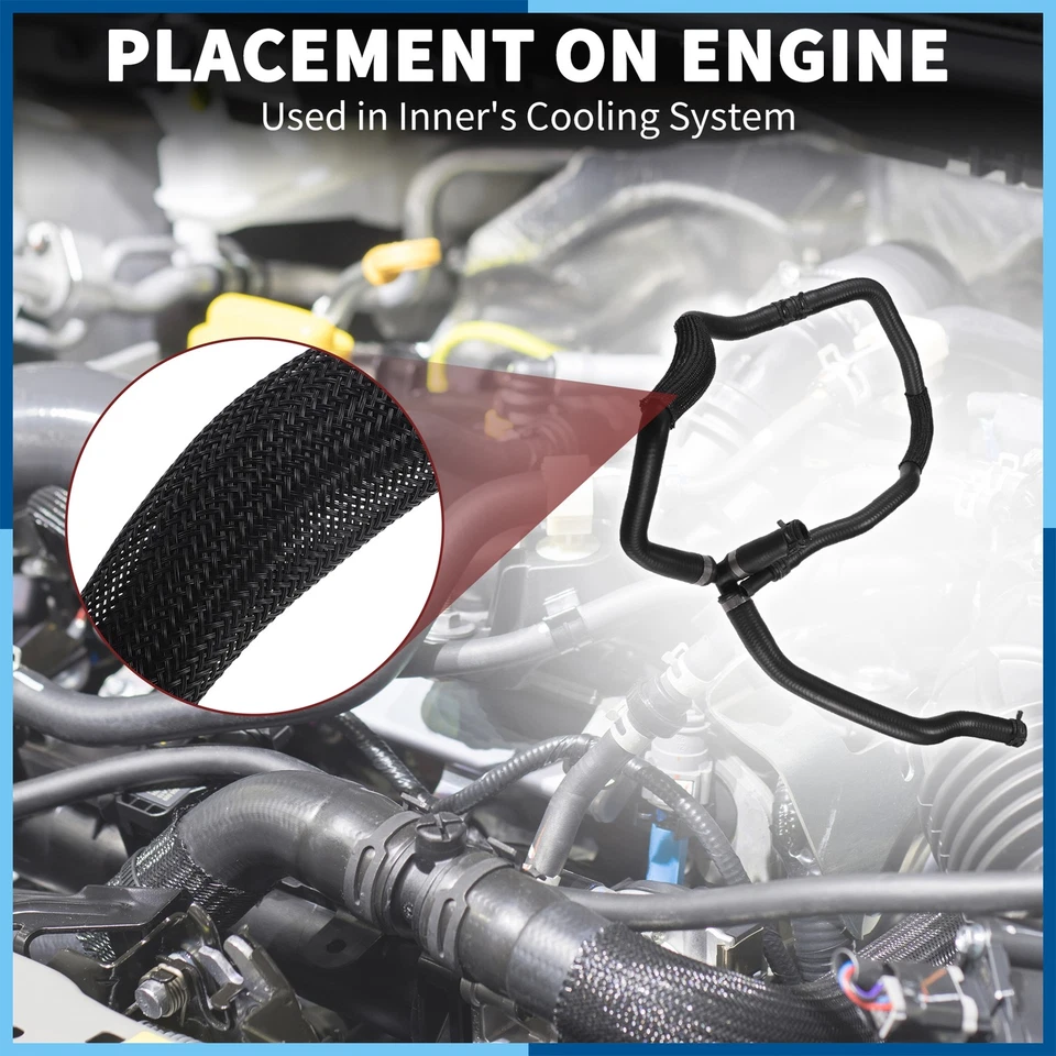 Heater Hose for Ford Fusion Engine Coolant Overflow Hose for Lincoln MKZ - Image 3 of 4