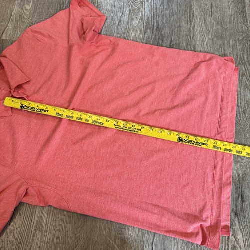 Lululemon Poloshirt Herren Large Pink Druckknopfleiste Performance Stretch Komfort - Bild 5 von 5