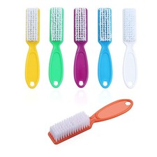 6 Pcs Handle Grip Nail Brush, Cleaning Brushes 6 Count Pack of 1 , Pink