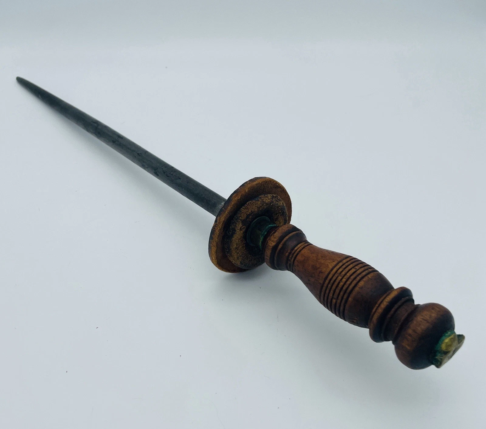 Antique Germany Honing Rod Knife Sharpening Steel w/ Wood Handle 19" K4
Opens in a new window or tab
