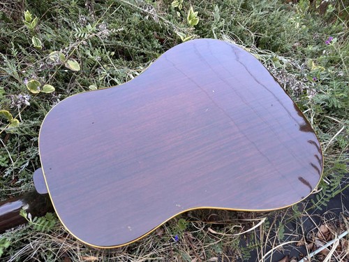 Vintage Acoustic Guitar with SPW Logo Japan Style Dreadnought with Gig Bag - Picture 14 of 15