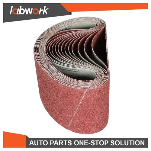 Labwork Aluminium Oxide Sander Sanding Belts 15 Pack Mix 4" x 24" 40 80 120 Grit - Picture 15 of 16