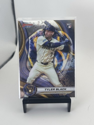 Tyler Black 2024 Bowman's Best Refractor RC #39 Milwaukee Brewers Rookie Card