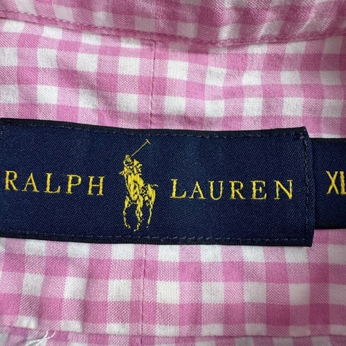 Ralph Lauren Shirt Mens Extra Large Gingham Check Button Down Casual Dress XL - Picture 3 of 8